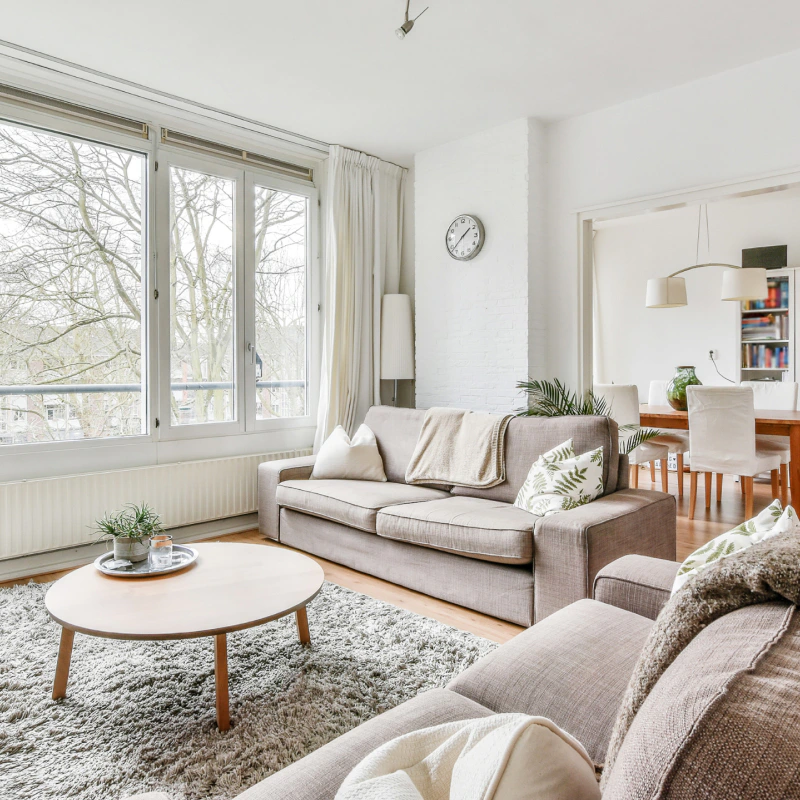 newly cleaned nordic style living room minneapolis mn
